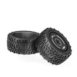 2PCS LinkMejor BX12 1/12 Brushless RC Car Parts Front Rear Tires Wheels Pre-glued Vehicles Models Spare Accessories 16109 16112