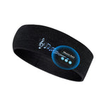 LinkMejor Wireless Stereo Bluetooth V5.0 Headphones Headband Charging Removable Washable Sweat-absorbent Sports Bandana Music Knit Eye Mask