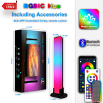 LinkMejor Smart Bluetooth Music LED Desktop RGB Light Bar Atmosphere Light Fantasy Desktop Night Lamp Competitive Game TV Pickup Background Light