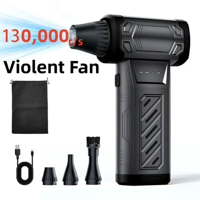 LinkMejor ST-8119 Handheld Wireless Dust Blower 130000RPM High Speed Brushless Motor Rechargeable Violent Turbo Fan Compressed Air Duster