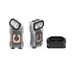 LinkMejor X3 Owl 700LM Mini LED Keychain Flashlight 180° Rotating Head Best EDC Flashlight Wireless Charging Base Ultra-light Weight Mini Torch Camping Tent Lamp