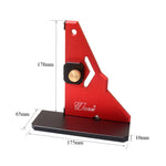 Wnew Table Saw Jig Square Precision Crosscut Sled Tool Push Board 90° Right Angle Corrector Precise Cutting and Workpiece Stability
