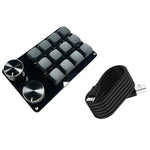 9/10/12/15 Keys Type-C Wired Mechanical Keypad with Dual Knobs Hot Swap Customized PC Gaming Keyboard for Office Computer Macro Design
