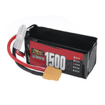 LinkMejor 4S 14.8V 1500mAh 120C 22.2Wh LiPo Battery XT60 Plug for RC Drone