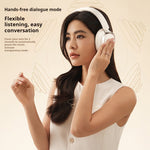 LinkMejor Evo Space bluetooth Headphone Gaming Headset ANC -45dB Depth Active Noise Canelling DNN Call Noise Reduction 40mm Titanium-plated Composite Diaphragm Hi-Res LHDC5.0 Audio 93H Playback Support Wired Connection Headphones with Mic