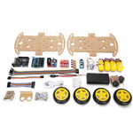 LinkMejor Smart Robot Car Starter Kit For Arduino Programming Electronic 4WD Robot Car Robotics Educational Kits