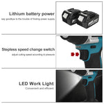 LinkMejor 1800N.M 1/2" 6800rpm Electric Wrench Brushless Motor Woodworking Machine with/without Battery