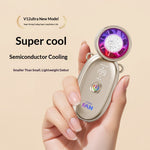 Tevorex Portable USB Fan 3000mAh 199 Adjustable Airflow High-Efficiency Handheld Foldable Cooling Fan with LED Display for Travel & Outdoor Use