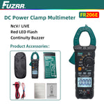 LinkMejor FR206E DC Power Clamp Multimeter 1700V 600A True RMS 6000 Counts Electrical Tester for Industrial New Energy Solar Power Generation Systems