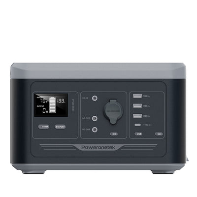 [US Direct] Poweronetek PSK300 300W Portable Power Station 283Wh Li-ion NMC Emergency Solar Generator Energy Storage Battery System Solar Generator System For RV,Camping Outdoor Backup Battery