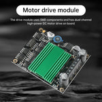 High Power H-bridge DC Motor Controller Drive Module 12V 48V Dual Channel Motor Driver PWM Control Heat Dissipation Signal Isolation High Frequency