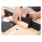 Drillpro Aluminum Box Joint Jig Fence Stop For Miter Gauge T Track Woodworking Tool