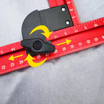 Adjustable Aluminum Router Jig Frame 53cm Square Router Template Guide 0-500mm Groove Router Jig for Woodworking