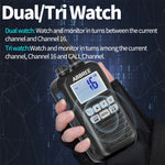 LinkMejor AR-25M Marine Radio Transceiver Walkie Talkie IP67 Waterproof VHF Handheld Float Vessel Talk NOAA Two Way Radio for Boat