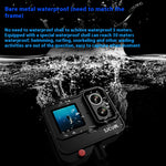 LinkMejor SJ20 Extended Battery Life Version 4K HD Dual Lens Action Camera Night Vision Sports Camera Panoramic Anti-Shake Camera Outdoor Motorcycle Recorder