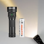 LinkMejor D2 1000LM 475m Type-C USB Rechargeable LED Flashlight IPX8 Waterproof Super Bright Night Riding Bike Light 21700 LED Torch