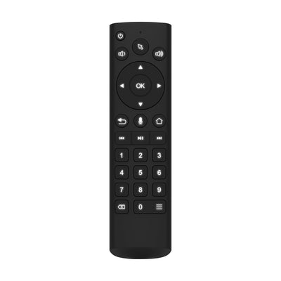 MK27 Dual Mode Voice Remote Control Air Mouse with Gyroscope 2.4G/bluetooth IR Learning USB Dongle Universal Smart TV Android Box Voice Search White Backlight