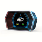 Weiying P17 Car Head Up Display HUD Smart Gauge GPS Beidou Dual Mode Positioning LCD Screen OBD scanner Digital Gauges for Universal Car