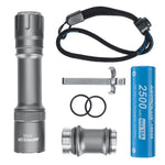 Astrolux® ED01 175° Floodlight Flashlight With 18650 Battery 1287LM 451M Long Range RGB AUX Light Design TYPE-C Fast Charging Power by 18650/ 18350 Battery LED Light EDC Torch with Two-way Clip