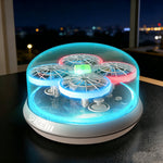 LinkMejor 823 UFO All-in-One Storage Creative Design Headless Mode 360° Rolling Dazzling lights 2.4G 4CH 6-Axis Remote Control Toys RC Drone Quadcopter RTF