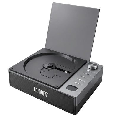LinkMejor L-CD201 Portable CD Player bluetooth 5.1 4000mAh HiFi Stereo Speakers FM Radio AUX USB Optical Output A-B Repeat Hands-Free Call Power Bank Retro Vintage Audio System