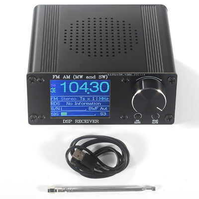 ATS-80 AM FM Radio Receiver Portable Durable High Sensitivity with Multiple Frequency Conversion DSP Digital Demodulation Technology Ideal for Outdoor Camping