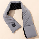 LinkMejor Quick Heated Scarf for Women Men USB Charging Fleece-lined Down Cotton Electric Heating Scarf Warmer for Neck Waist Abdomen