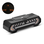 WEST BIKING Bicycle Projection Turn Signal Taillight Wireless Remote Waterproof Type-C Charging Warning Bike Rear Light for Night Riding Safety