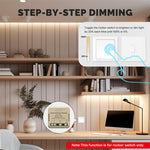 LinkMejor Tuya WiFi Intelligent Dimmer Switch Module Portable Home Automation DIY Switch Compatible with Alexa Google Assistant