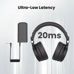 OneOdio Studio Max1 bluetooth Headset Wireless DJ Headphone 50mm Large Dynamic Speaker LDAC Dual Hi-Res Audio HD Dual-Mic ENC Call Noise Cancelling 120H Battery Life 3.5mm 6.35mm Dongle Mode Music Headphones