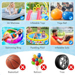 3600mAh Mini Inflator Pump Electric Air Pump with 4 Nozzles Inflator Deflator USB Rechargeable Small Pump for Air Mattress Camping Bed Pool Toys
