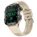 QX11 1.96inch HD Screen bluetooth Call Heart Rate Blood Pressure Blood Oxygen Monitor Sleep Monitoring Breathing Exercise Female Menstrual Cycle 100+ Sport Modes Music Playback 3ATM Waterproof Smart Watch