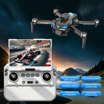 LinkMejor G8 WiFi FPV with 4.3inch Foldable Screen Controller HD Dual Camera Servo Gimbal 360° Obstacle Avoidance Optical Flow Hover Brushless 2.4G 4CH 6-Axis Remote Control Toys RC Drone Quadcopter RTF