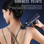 Lenovo Professional Massage Gun with Carrying Case 5-Speed Deep Tissue Percussion 6 Massage Heads for Muscle Recovery Quiet Motor for Home Gym Use