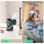 QI2 Magnetic Wireless Power Bank 20W 10000mAh Power Bank with Ice Cooling External Battery Power Supply with 1 Input & 2 Outputs Fast Charging for iPhone 17 17Pro 16 Pro Max 15 14 13 for Huawei Mate XTs for Samsung Galaxy S25 Ultra Come with Phone Stand