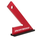 LinkMejor Aluminum Alloy Miter Square with Base 45 Degree Right Angle Ruler Miter Angle Corner Ruler Woodworking Measuring Tools