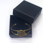 LinkMejor Polarized Disc Bracelet Multi-wave Oscillator Energy Necklace Pure Copper Gold-plated Jewelry Regulates Cell Frequency