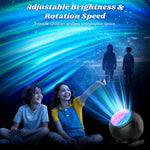Elfeland Aurora Lights Projector RGB LED 8 Lighting Modes Remote Control Timer USB Power Bedroom Decor Night Light
