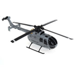 LinkMejor E120 2.4G 4CH 6-Axis Gyro Optical Flow Localization Flybarless BO-105 Scale RC Helicopter RTF