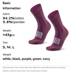LinkMejor ROAD TO SKY Breathable Sport Professional Cycling Socks High Elastic Comfy Shock Absorbing Middle Tube Bike Socks
