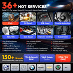 Autel Maxisys MS906 Pro-TS Diagnostic Tool 10 Android 8-Inch Screen 16MP Camera CAN FD DoIP TPMS Solution 3000+ Active Tests 36+ Reset Functions