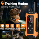 LinkMejor Dog Training Collar with LCD Display 4000FT Remote Range IP67 Waterproof Collar with Flashlight Security Keypad Lock PC-32