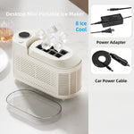 Comfook Portable Mini Desktop Ice Maker Quick 8/10 Solid Ice Cubes in 15 Mins Quiet & Compact for Home Office Camping Car Use