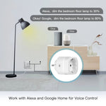 MOES Tuya WiFi Smart Dimmer Plug Brightness Adjust Timer for Tuya & Smart Life App Voice Control Work with Alexa Google Assistant