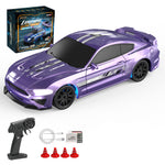 LinkMejor 8500 8501 1/43 2.4G 4WD RTR Full Scale Mini Drift RC Car LED Lights Desktop Vehicle Models