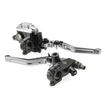 Pair 7/8 Motorcycle Brake Master Cylinder Clutch Reservoir Levers Universal