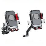 LinkMejor Anti-Shock Bicycle Phone Mount 360° Rotation Quick Release Shockproof Bike Holder for 4.7-7.2 inch Phones MTB Bike Road Bike