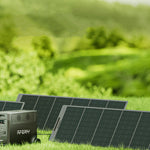 [US Direct] AFERIY AF-S400 400W Lightweight Portable Solar Panels Foldable Mono Cell Solar Charger with USB DC Outputs IP65 Waterproof Solar Panel for RV Outdoor Camping