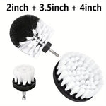 3PCS Drill Brush Set Power Scrubber Wash Cleaning Brushes Tool Kit Clean All Purpose Drill Brush For Grout Floor Tub Shower Tile Bathroom Kitchen Surface