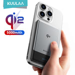 LinkMejor KL-YD79 20W 19.35Wh 5000mAh Wireless Magnetic Power Bank Ultra-slim External Battery Power Supply with 1 Input & 2 Outputs Fast Charging for iPhone 17 17Pro 16 Pro Max 15 14 13 for Xiaomi 17pro for Huawei Mate XTs for OPPO for VIVO